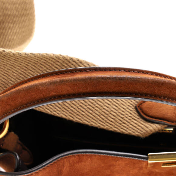 Fendi Medium Peekaboo X-Lite Bag Suede - Picture 6 of 7